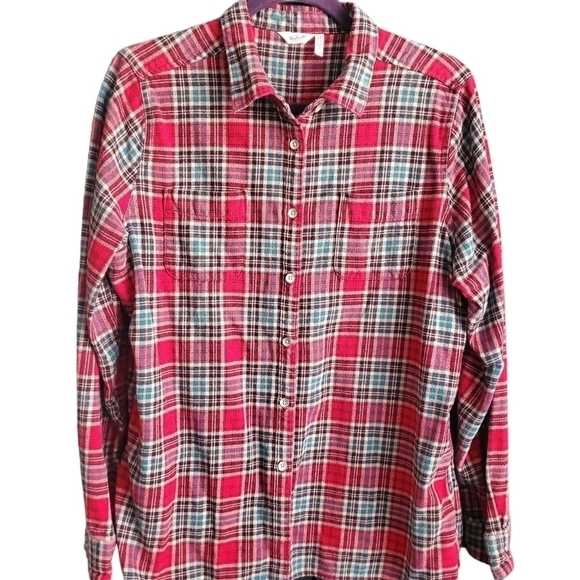 Woolrich Mens Flannel Button Down Shirt Sz XL Outdoor Hiking Camping - Picture 1 of 6